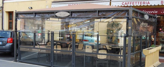 gazebo in ferro per bar