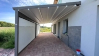 Tenda ad impacchettamento installata a Medolla