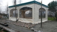 Teli in pvc per chiusure laterali carport